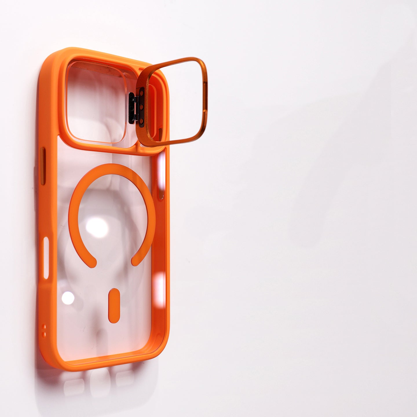 Luxury Magnetic Shockproof Phone Case For iPhone 16 17 Pro Max Plus 16E Funda Stand Glass Lens Protection Cover
