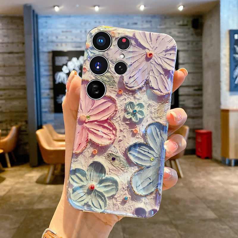 Oil Painting Flower Samsung/iPhone Case - Mycasety Mycasety