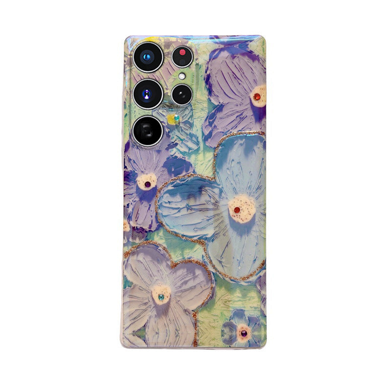 Oil Painting Flower Samsung/iPhone Case - Mycasety Mycasety