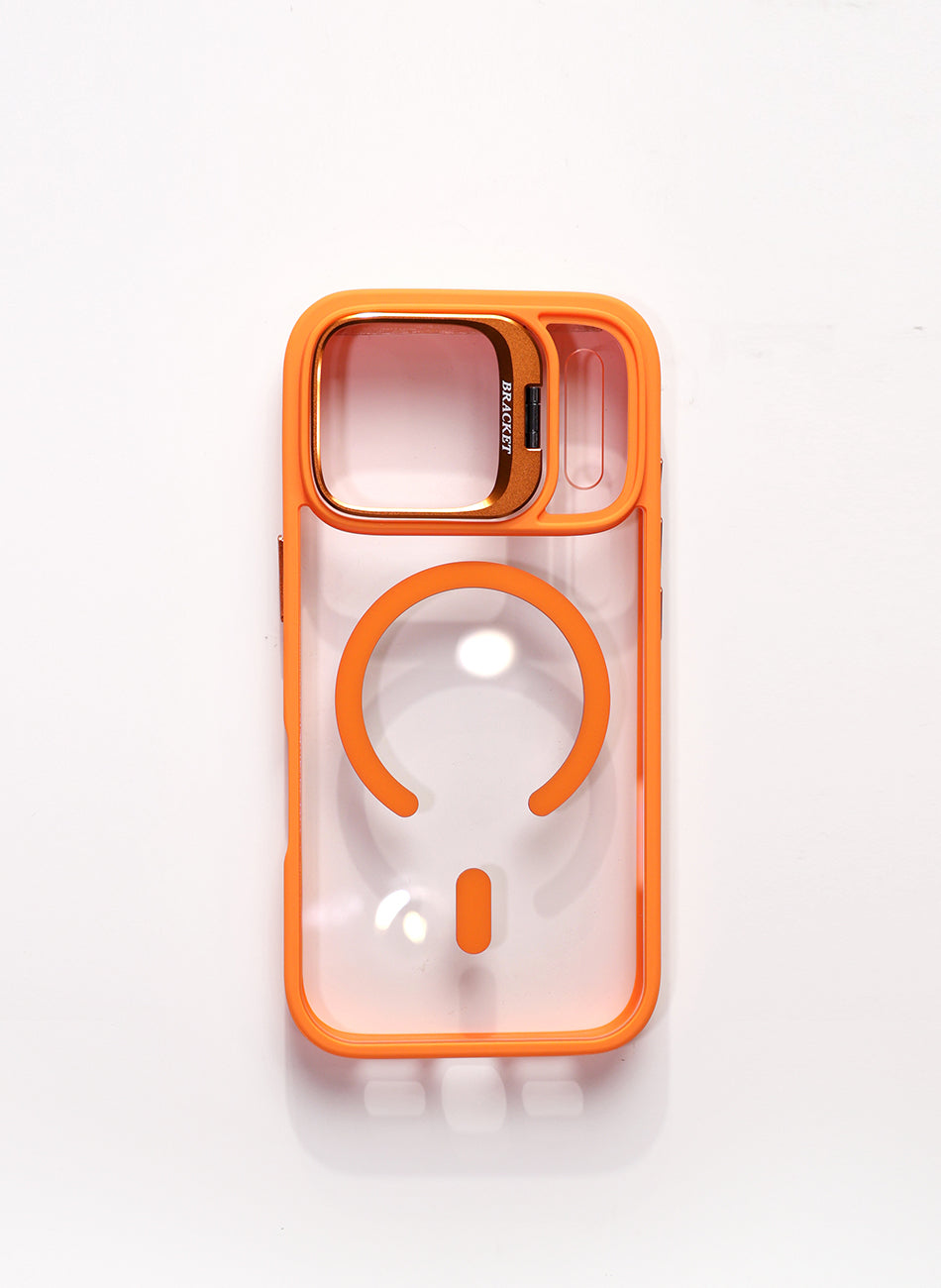Luxury Magnetic Shockproof Phone Case For iPhone 16 17 Pro Max Plus 16E Funda Stand Glass Lens Protection Cover