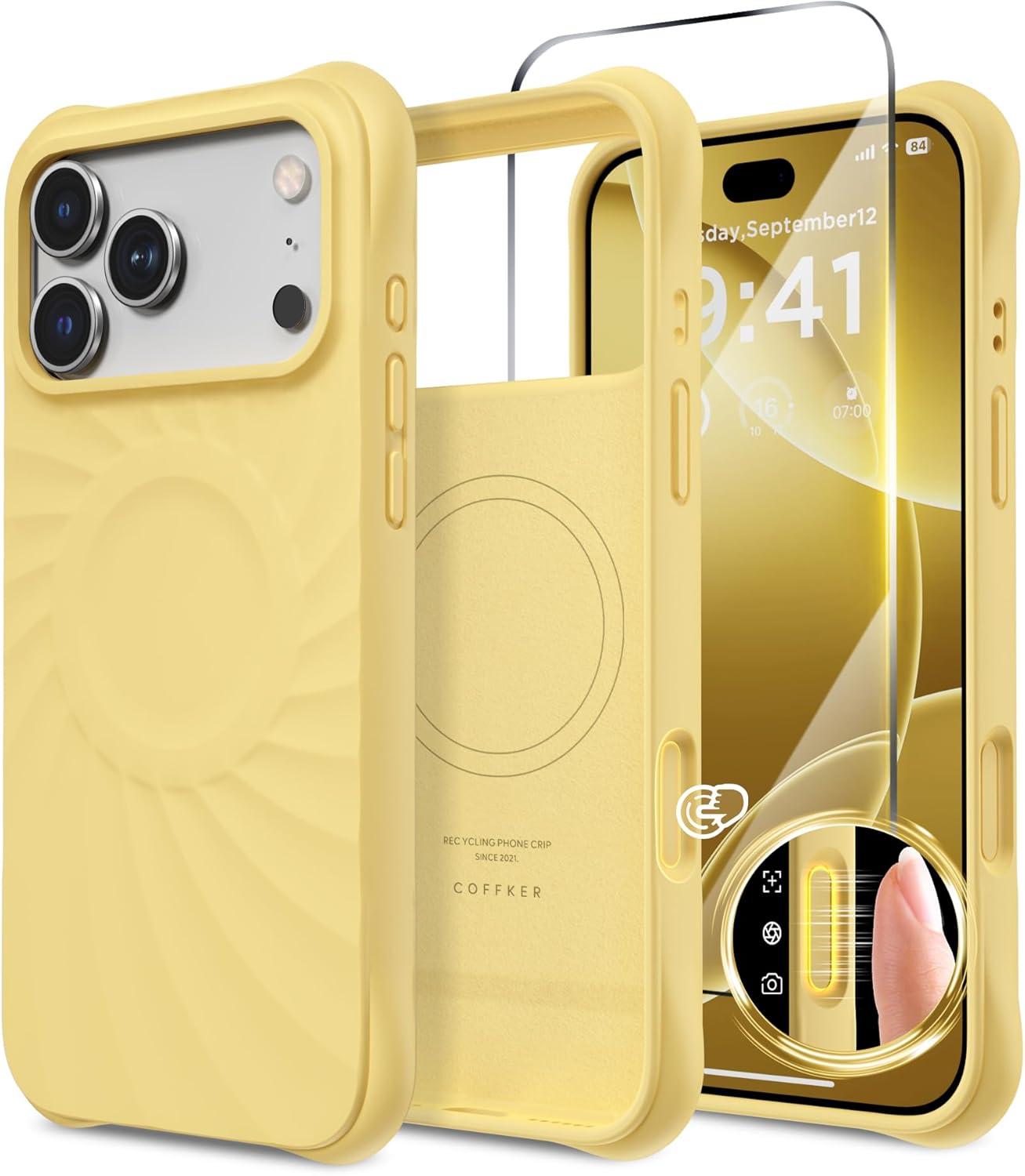 iPhone 17 Pro Case Compatible with MagSafe, Screen Protector