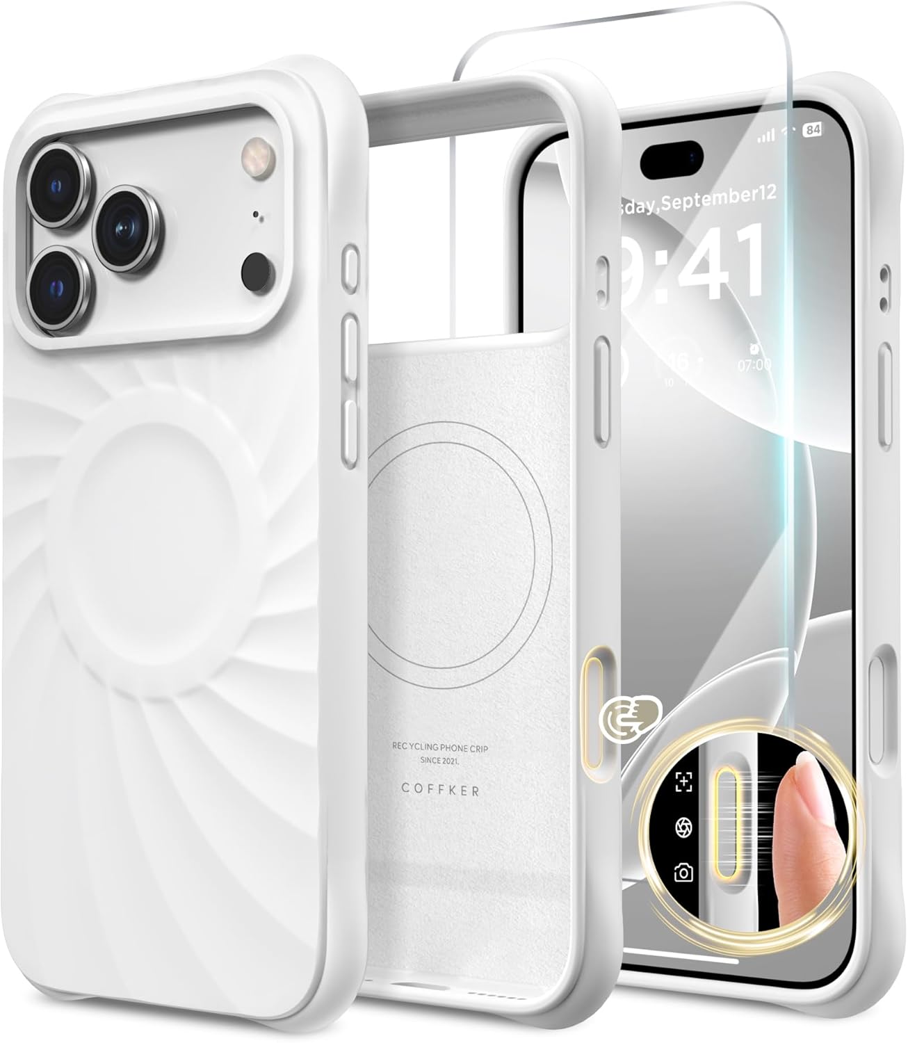 iPhone 17 Pro Case Compatible with MagSafe, Screen Protector