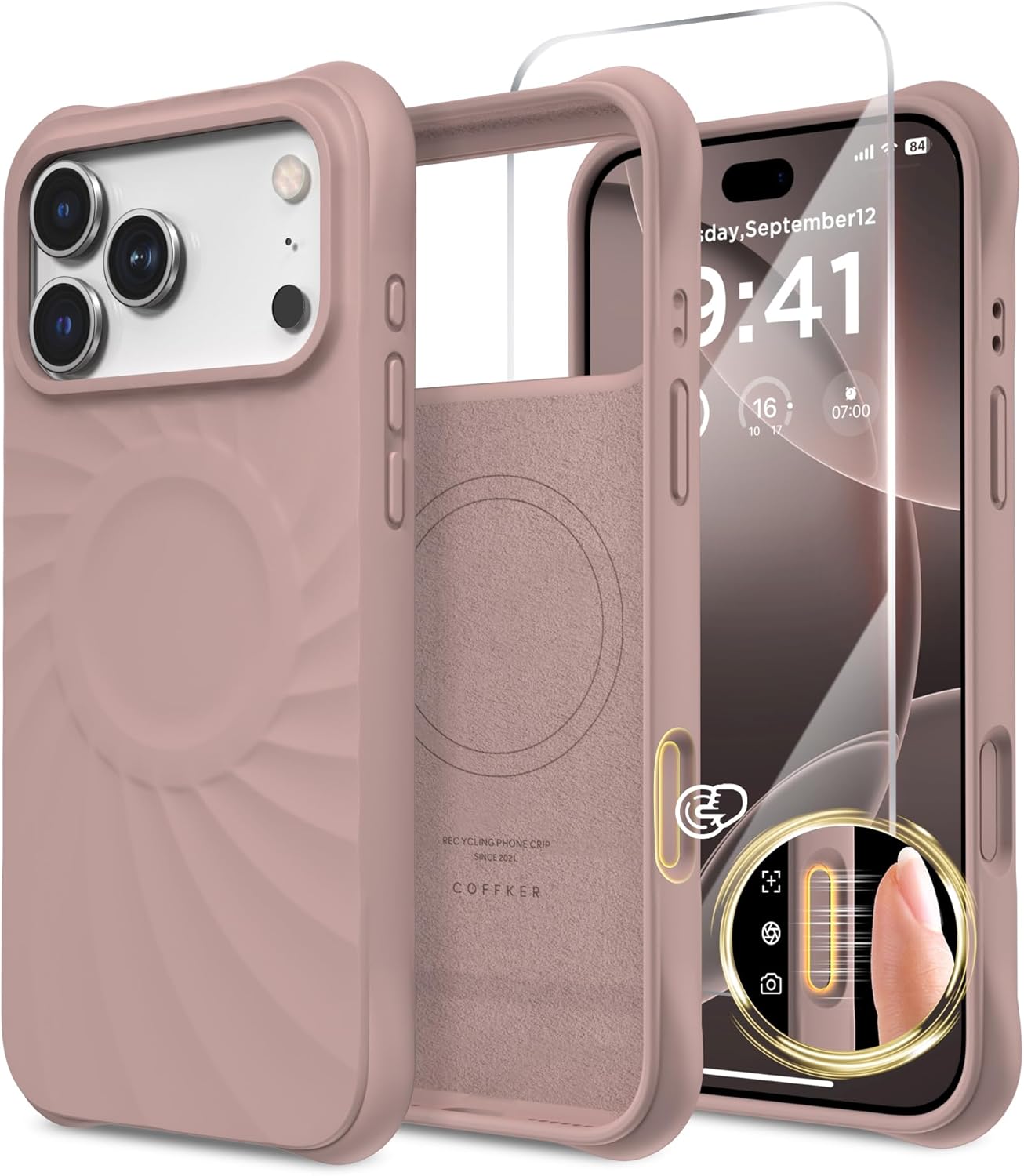 iPhone 17 Pro Case Compatible with MagSafe, Screen Protector