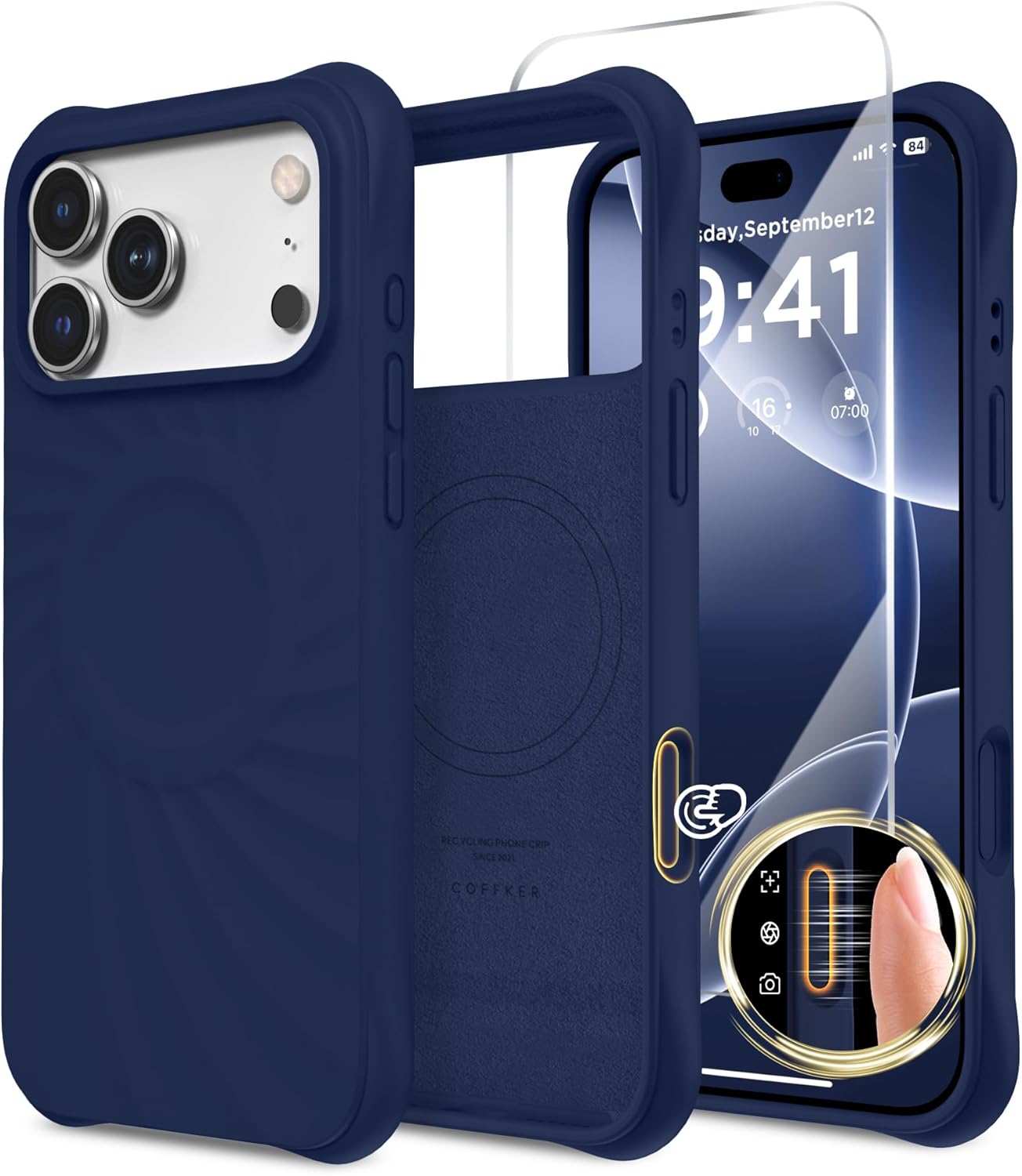 iPhone 17 Pro Case Compatible with MagSafe, Screen Protector