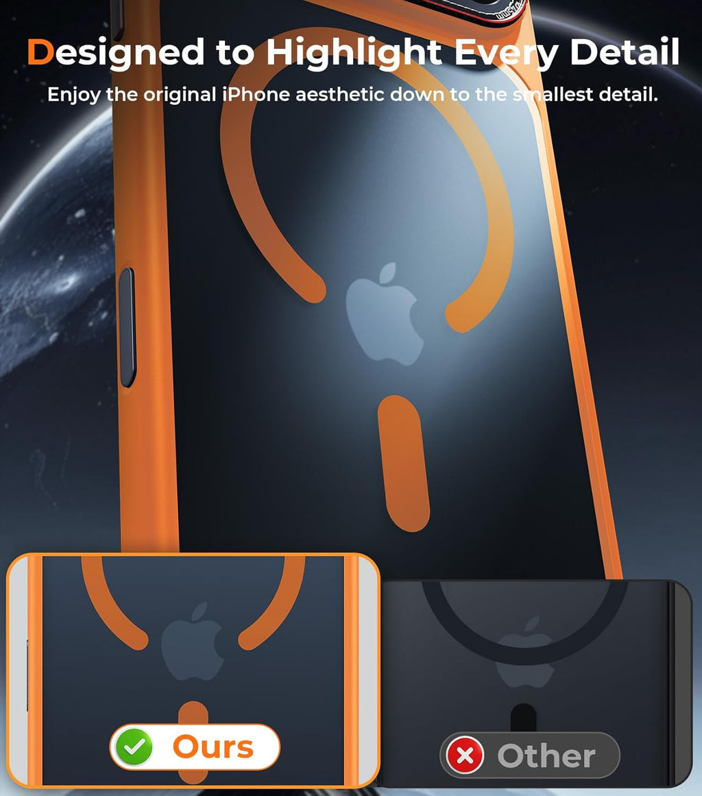 Magnetic iPhone 17 Pro Max Case with Integrated Camera Protection