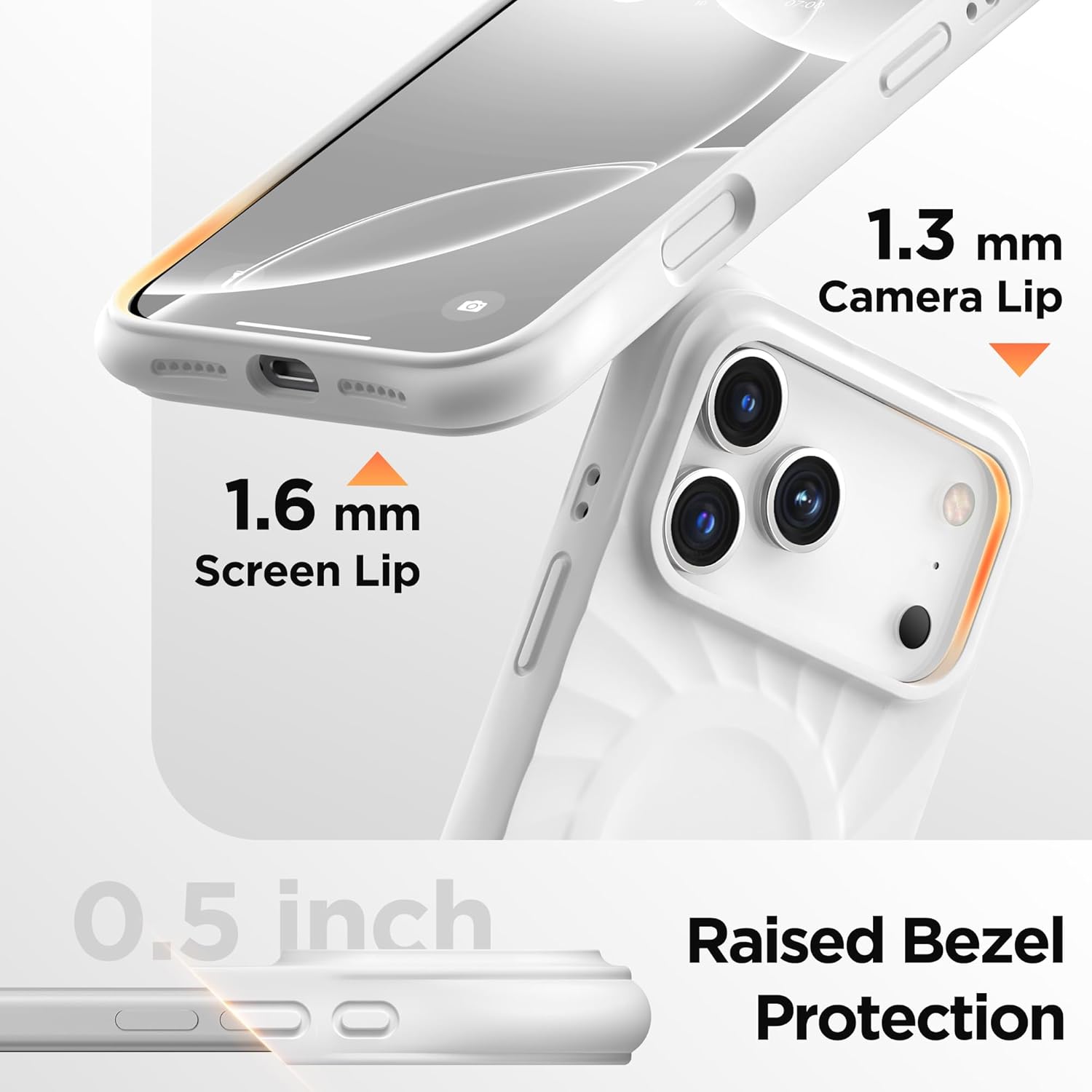 iPhone 17 Pro Case Compatible with MagSafe, Screen Protector