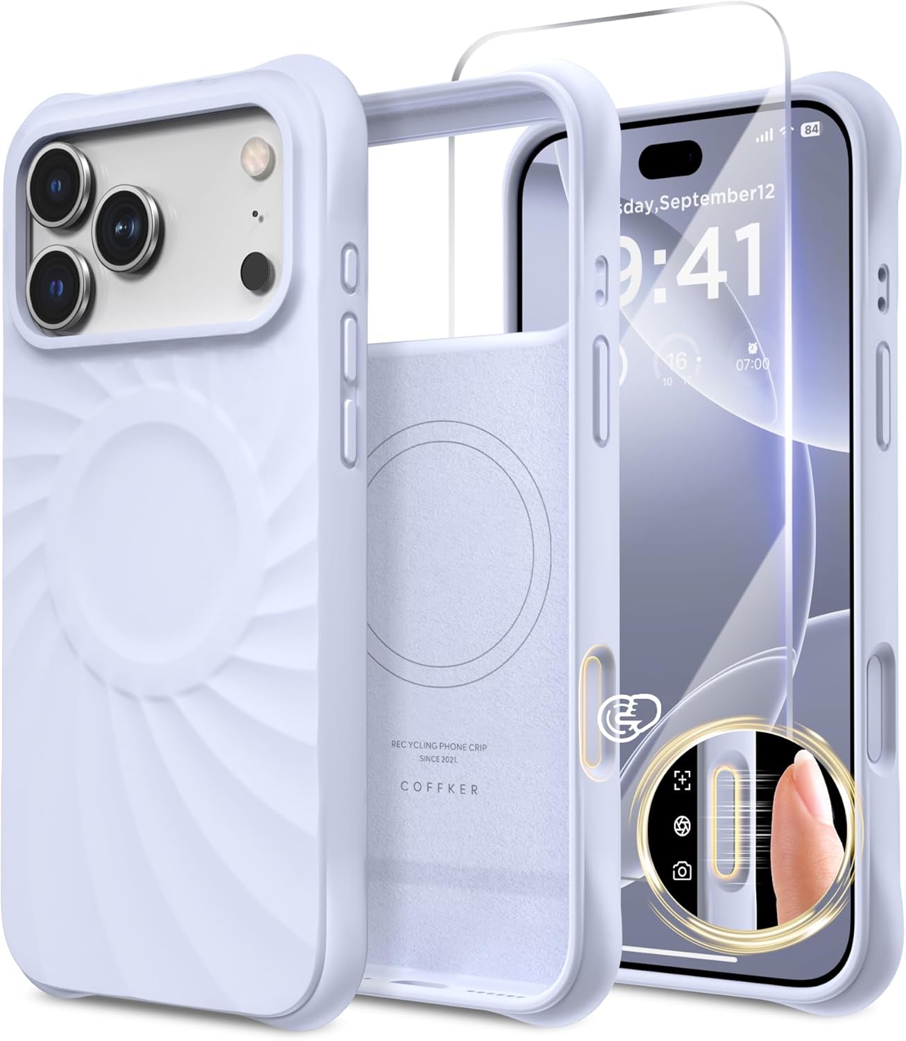 iPhone 17 Pro Case Compatible with MagSafe, Screen Protector