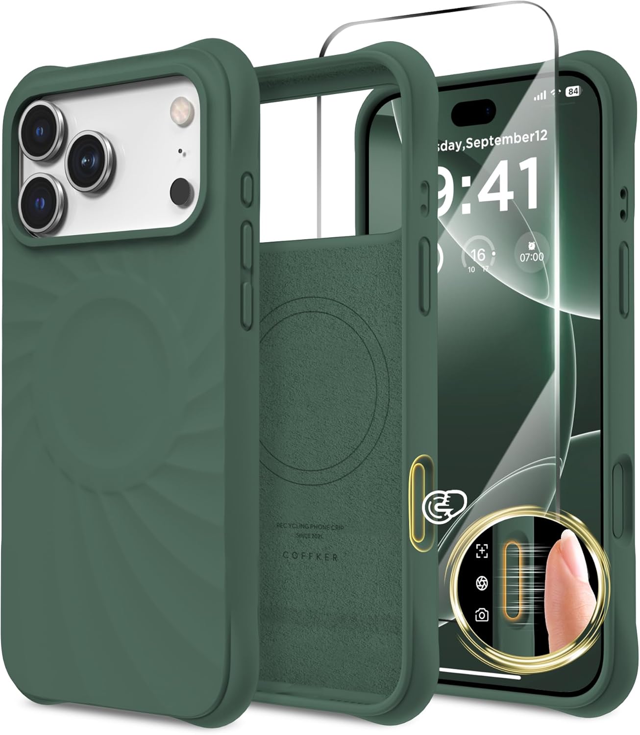 iPhone 17 Pro Case Compatible with MagSafe, Screen Protector