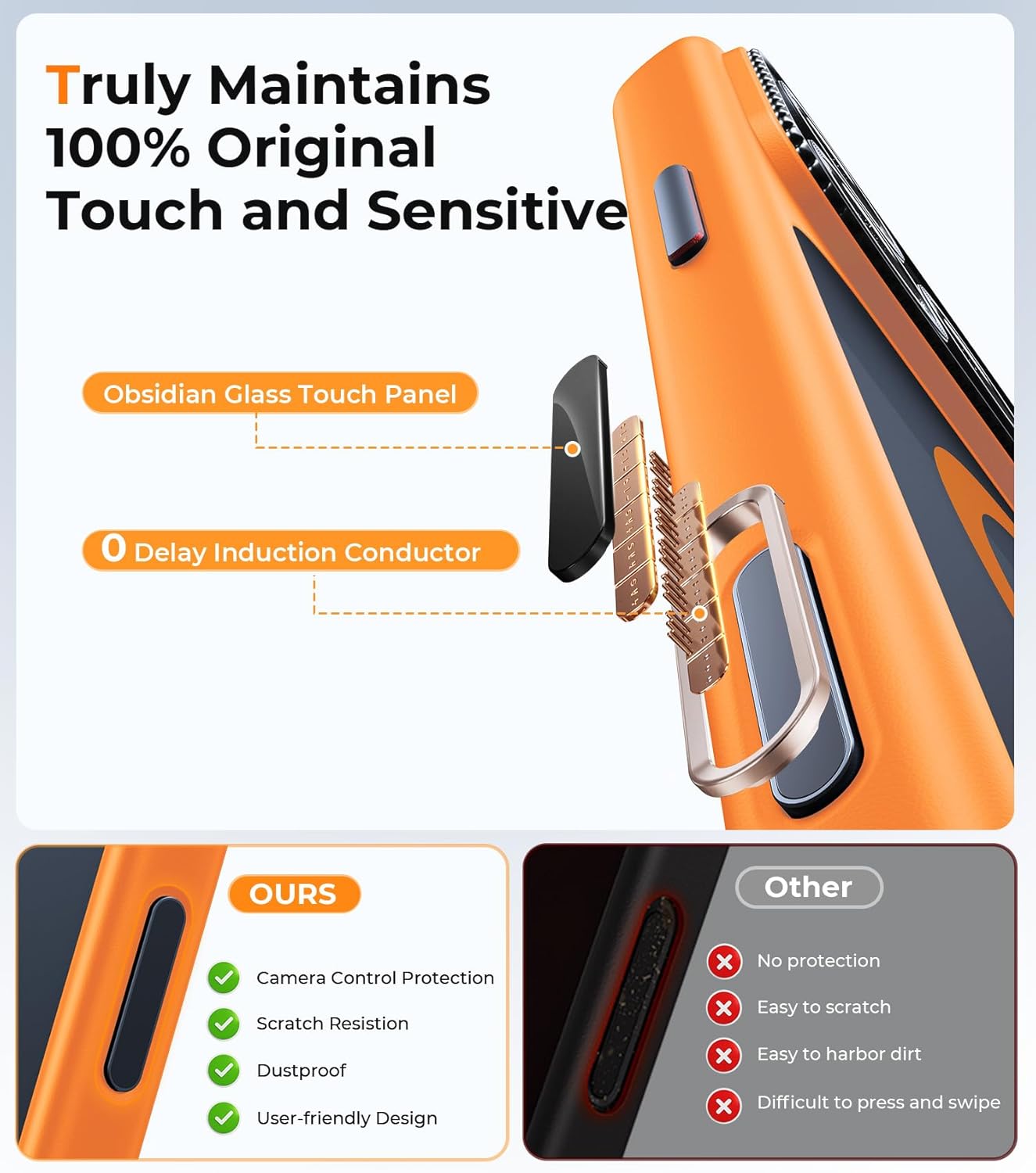 Magnetic iPhone 17 Pro Max Case with Integrated Camera Protection