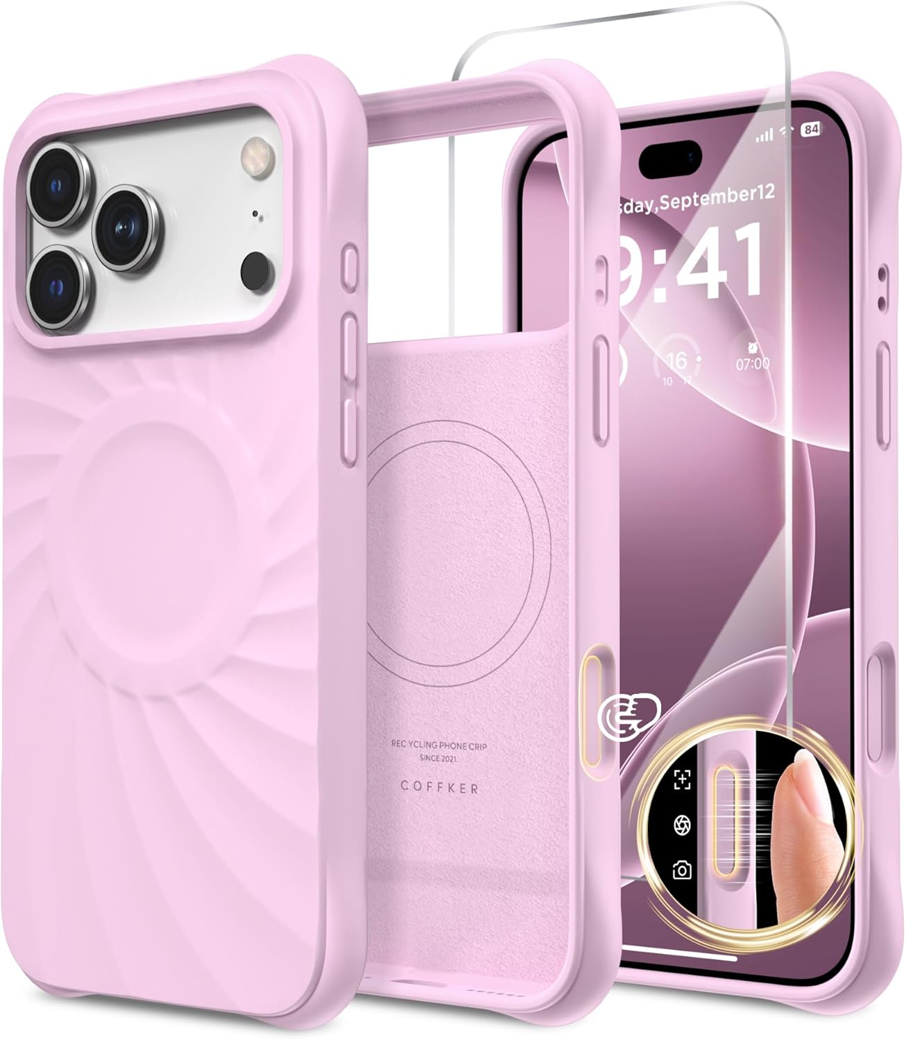 iPhone 17 Pro Case Compatible with MagSafe, Screen Protector