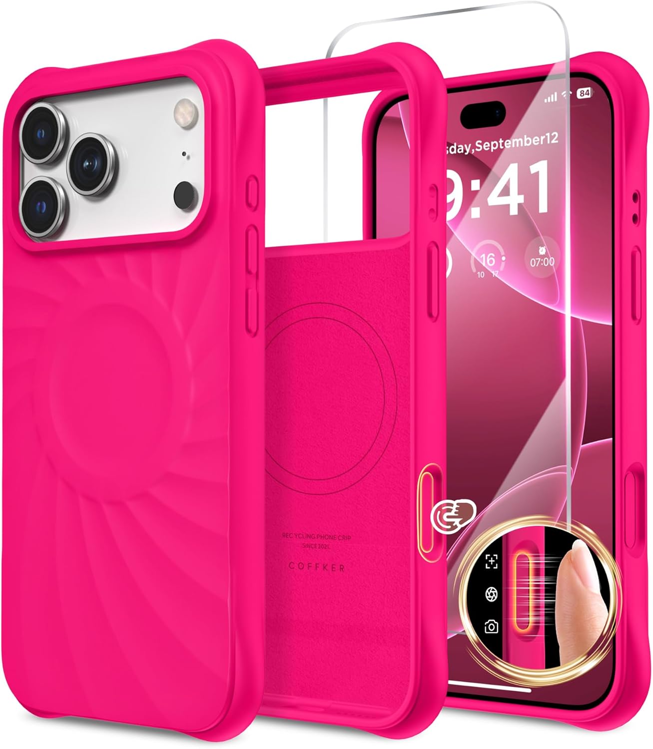 iPhone 17 Pro Case Compatible with MagSafe, Screen Protector