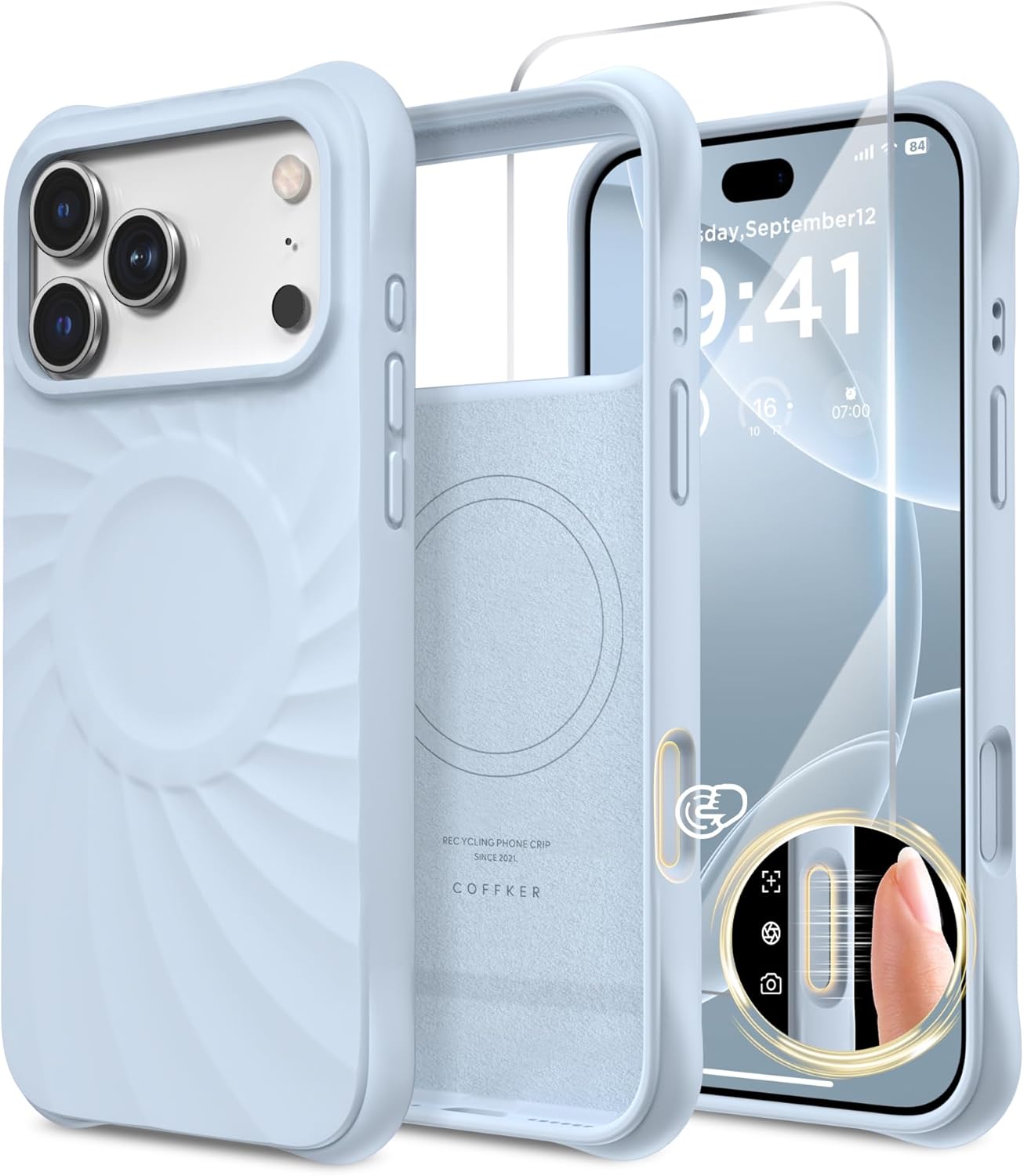 iPhone 17 Pro Case Compatible with MagSafe, Screen Protector