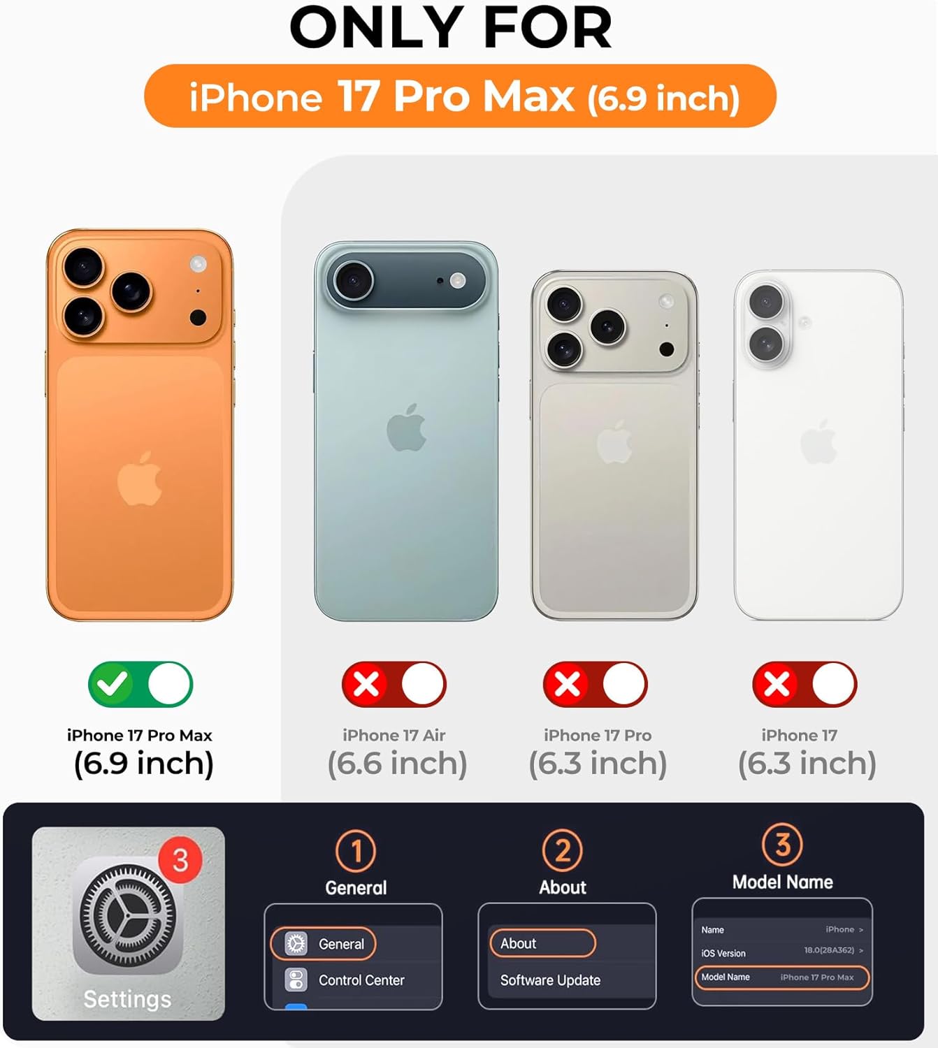 Magnetic iPhone 17 Pro Max Case with Integrated Camera Protection