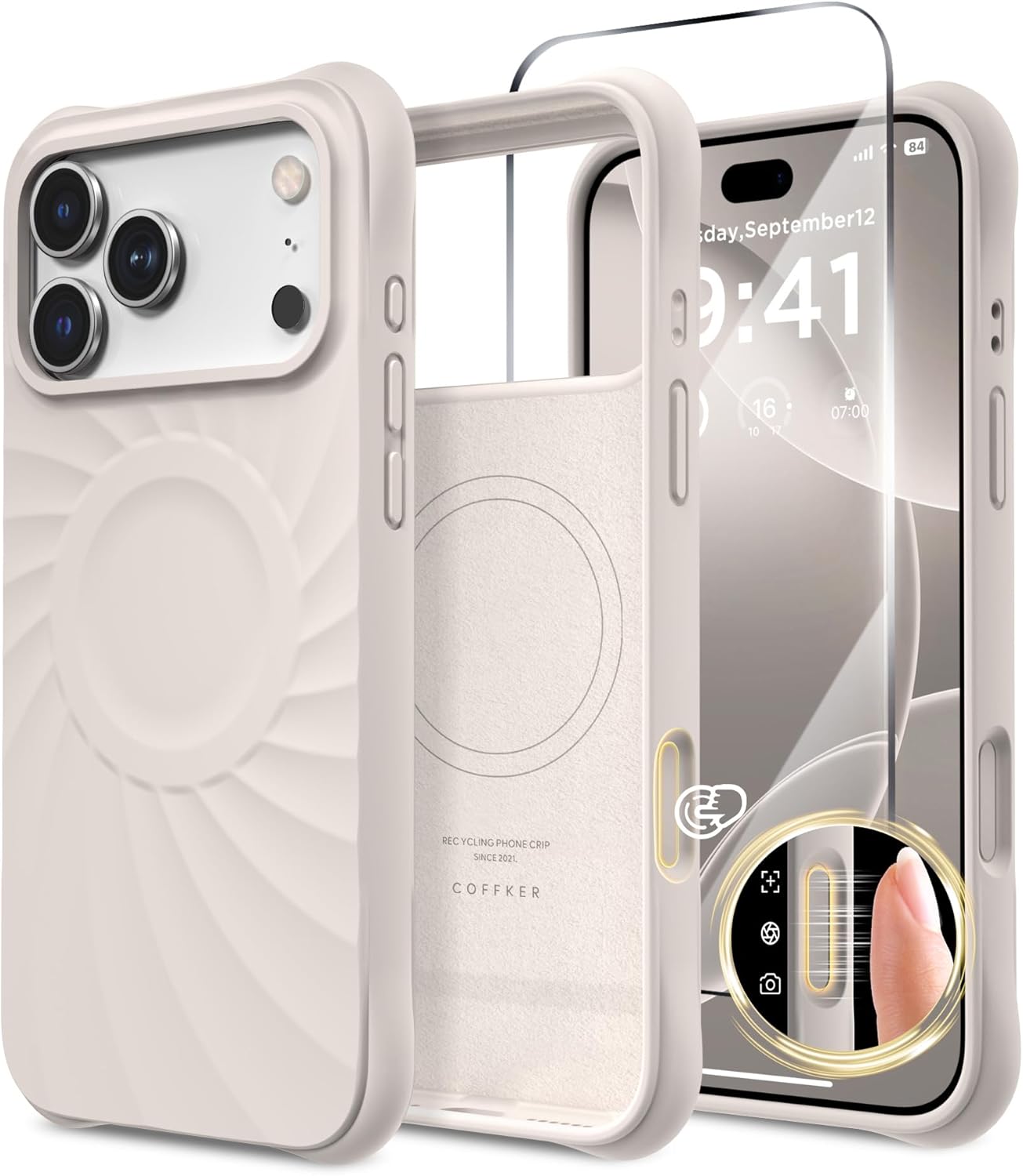 iPhone 17 Pro Case Compatible with MagSafe, Screen Protector