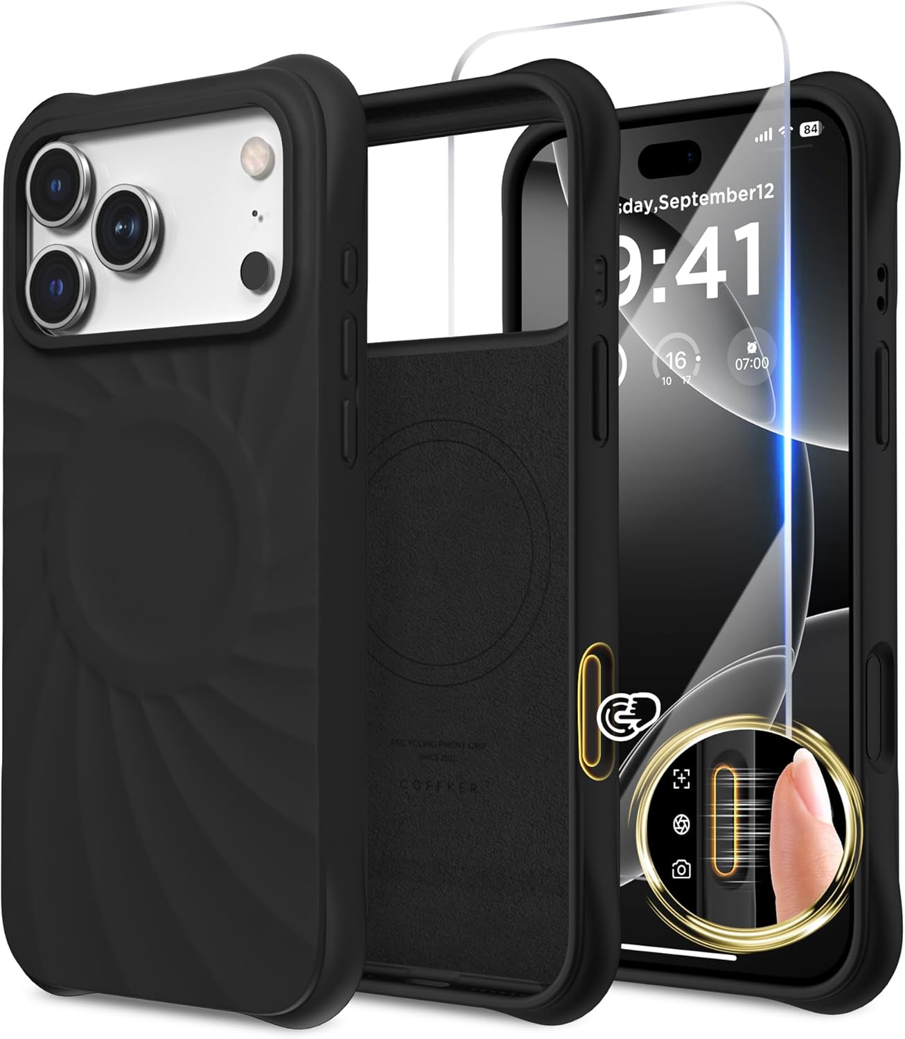 iPhone 17 Pro Case Compatible with MagSafe, Screen Protector