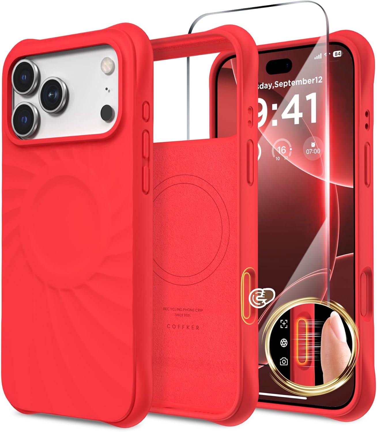 iPhone 17 Pro Case Compatible with MagSafe, Screen Protector
