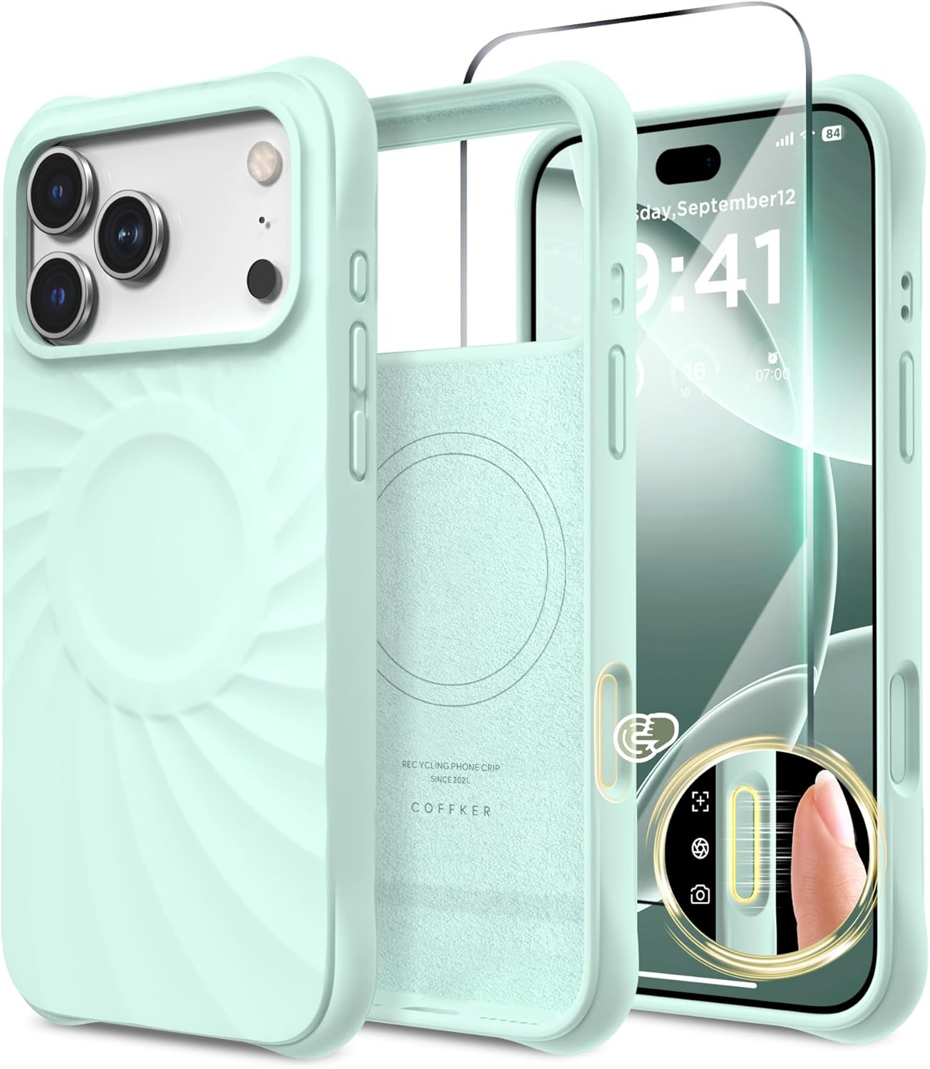 iPhone 17 Pro Case Compatible with MagSafe, Screen Protector
