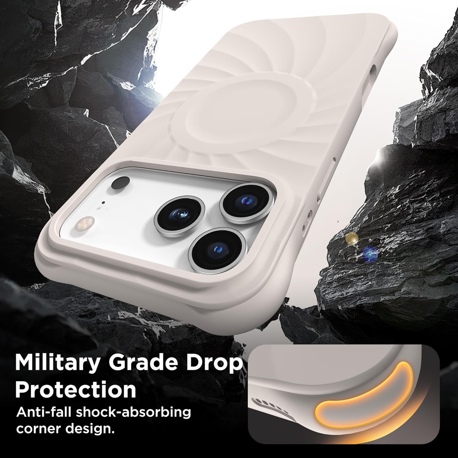 iPhone 17 Pro Case Compatible with MagSafe, Screen Protector