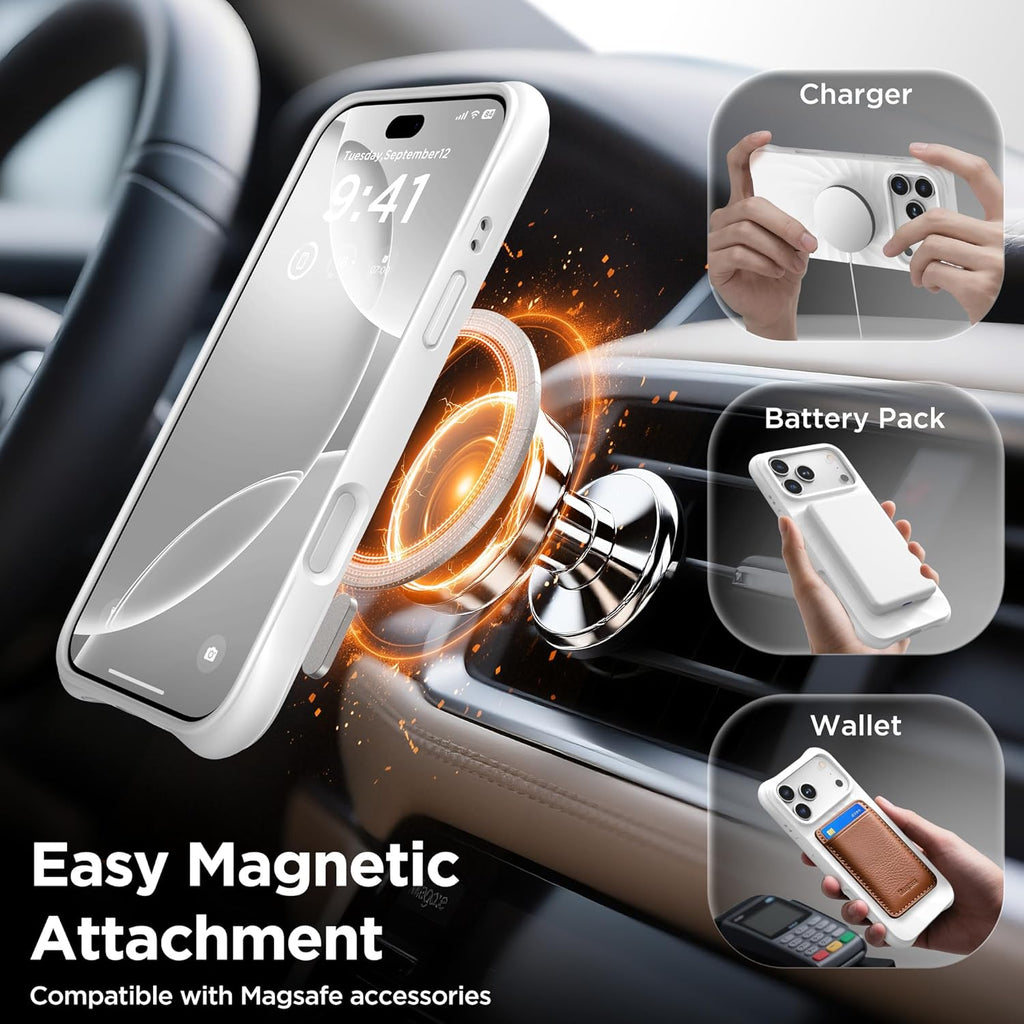 iPhone 17 Pro Case Compatible with MagSafe, Screen Protector