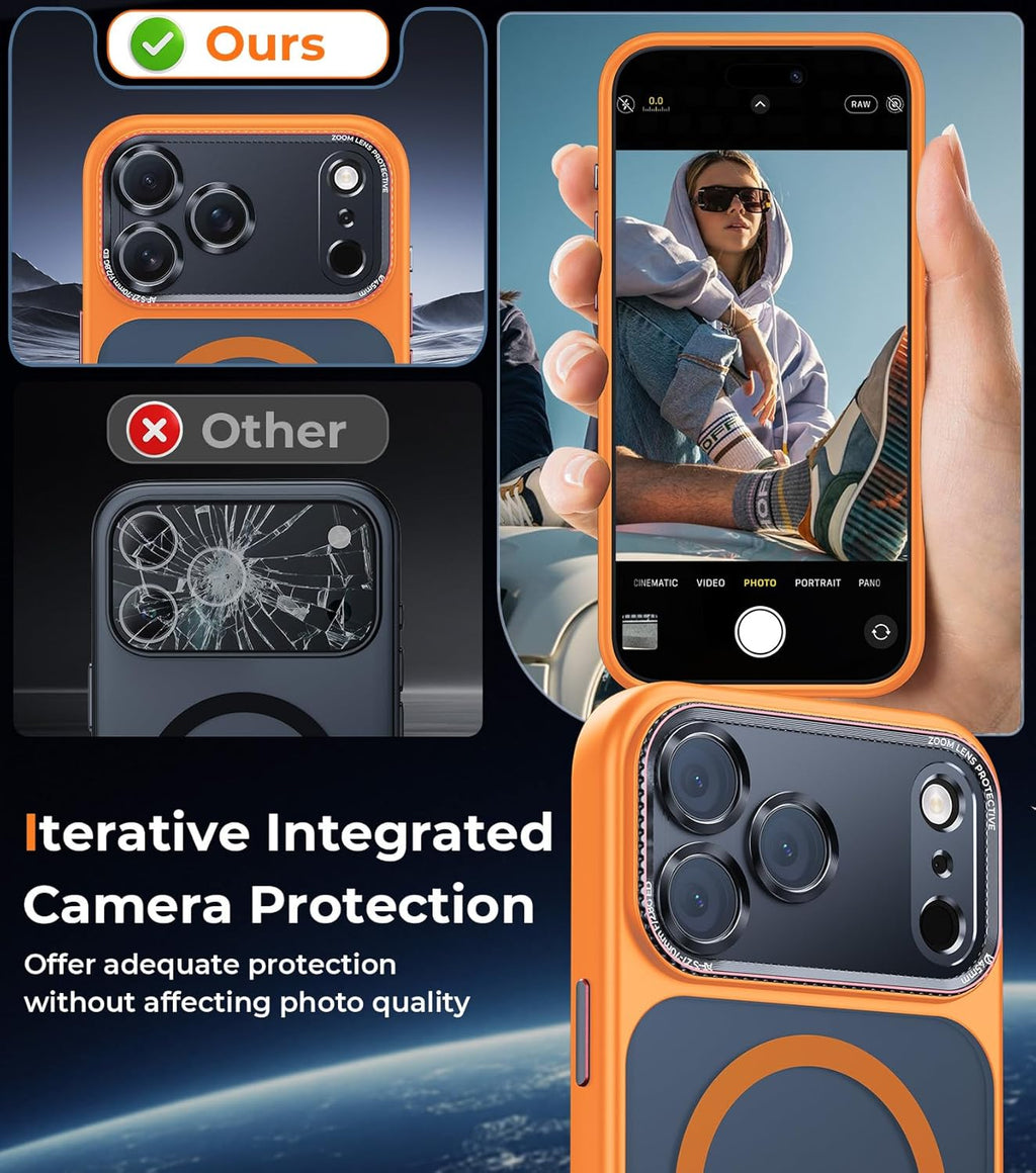 Magnetic iPhone 17 Pro Max Case with Integrated Camera Protection