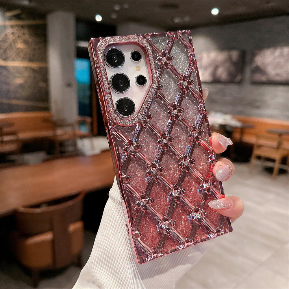 Electroplated Rhinestones For Samsung S25Ultra Phone Case