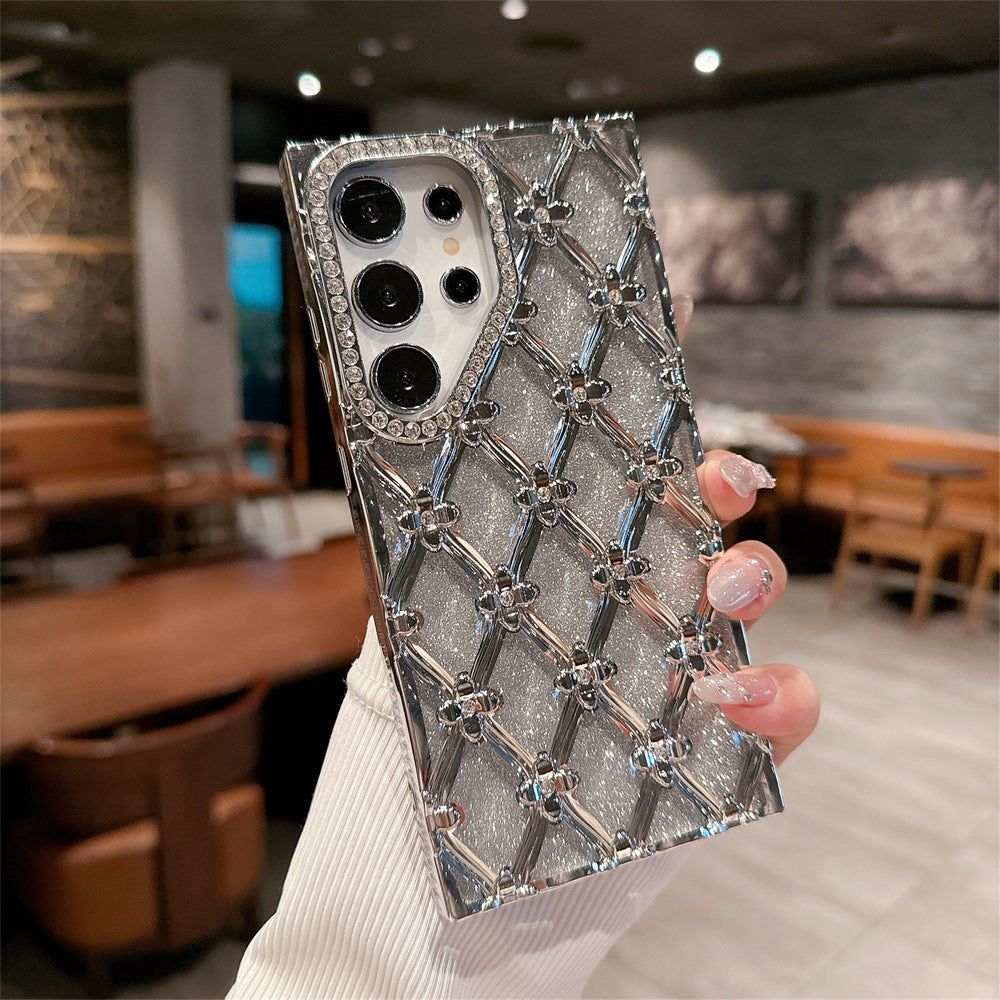 Electroplated Rhinestones For Samsung S25Ultra Phone Case