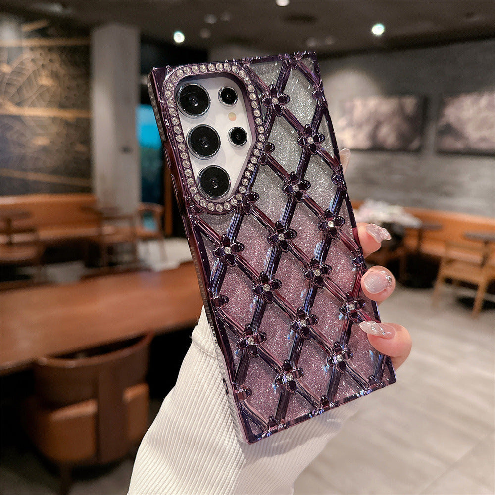 Electroplated Rhinestones For Samsung S25Ultra Phone Case