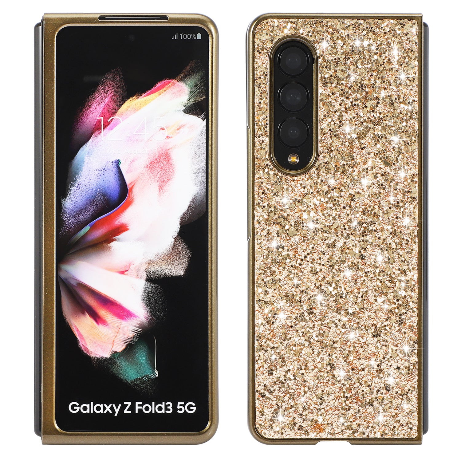 Samsung Z Fold 5/6/7 Electroplated Glitter Sequin Foldable Case