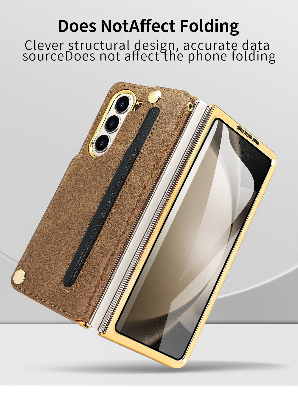 Samsung Fold 7/6/5/4 Folding Screen Phone Case with Tempered Glass Bracket and Pen Slot Electroplating Phone Case