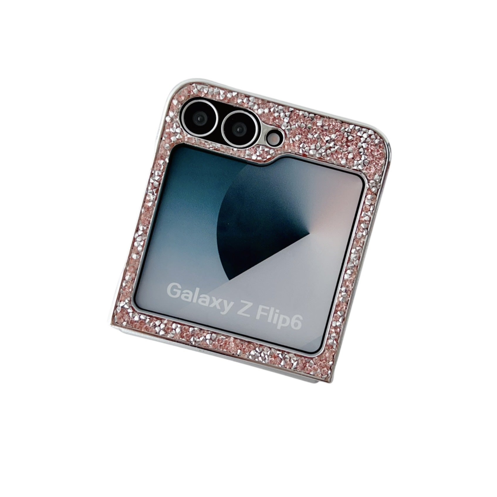 Samsung Z Flip7 Electroplating diamond mirror zflip5/6/7 diamond bracket mobile phone case