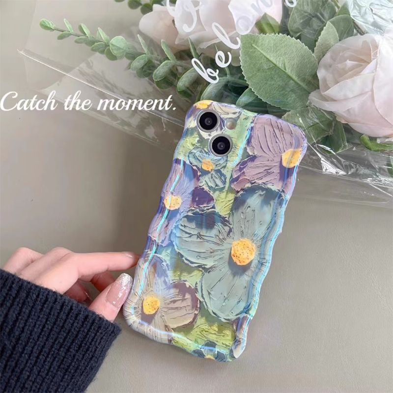 Oil Painting Flower Samsung/iPhone Case - Mycasety Mycasety